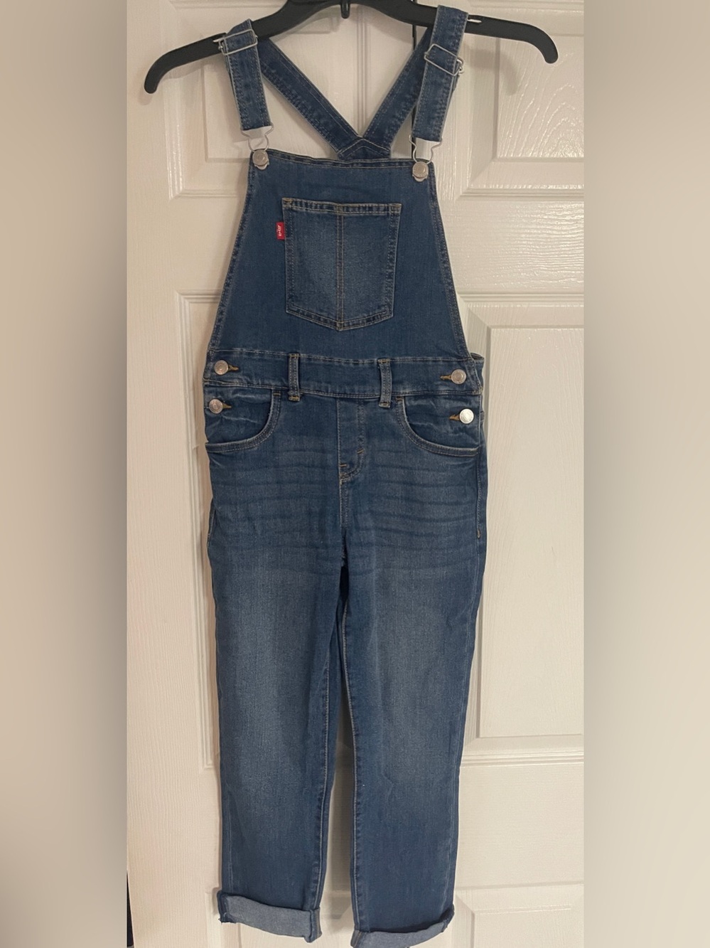 NWOT Levi's Kids Blue Denim Overalls - Classic Bib One-Piece size 8